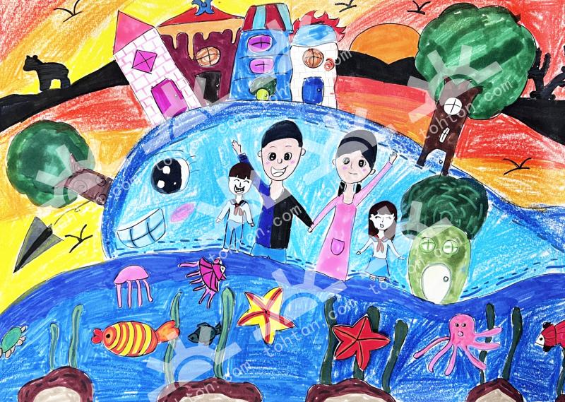 美美好好的一家人