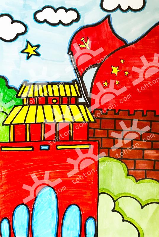 天安门上国旗飘