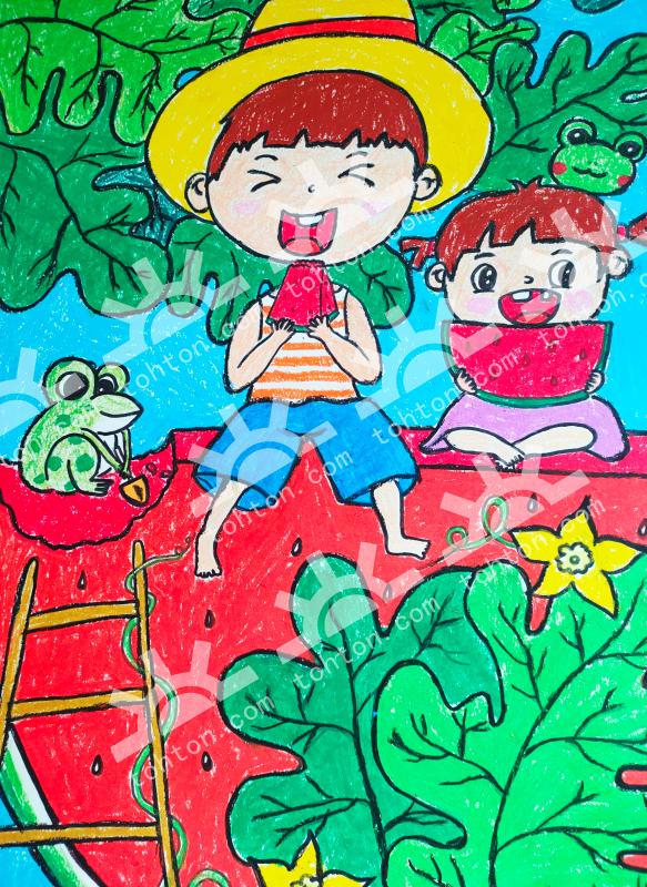 夏日炎炎，西瓜真甜