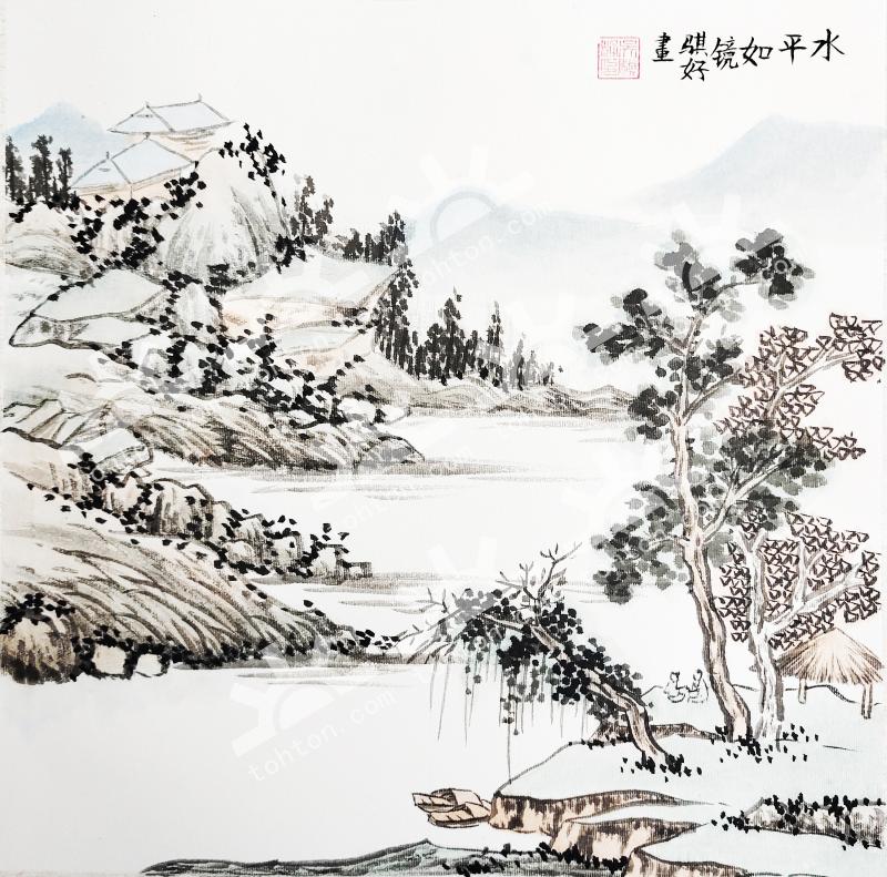 水平如镜