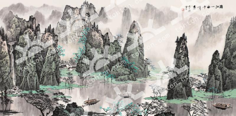 漓江一曲千峰秀