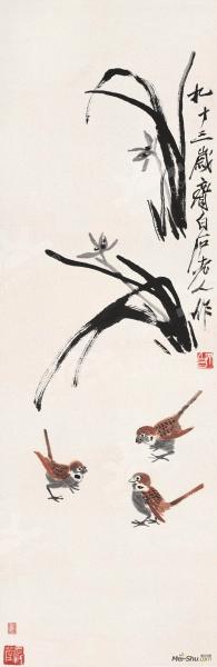 兰花麻雀